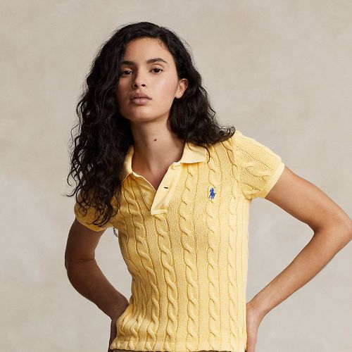 Cable-Knit Polo Shirt - Polo Ralph Lauren - Modalova