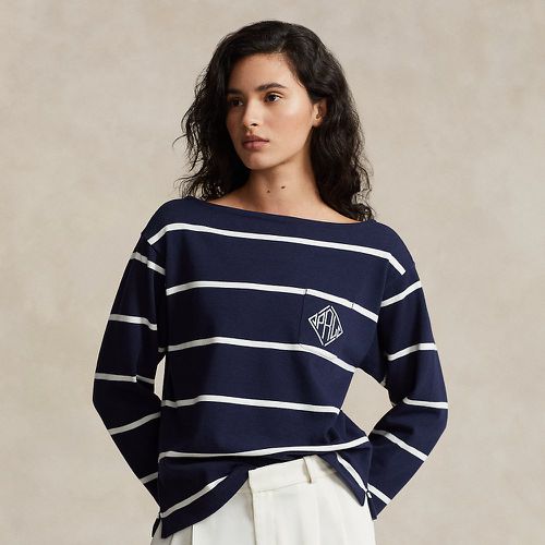 Monogram Logo Striped Jersey T-Shirt - Polo Ralph Lauren - Modalova