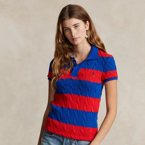 Slim Fit Cable-Knit Polo Shirt - Polo Ralph Lauren - Modalova