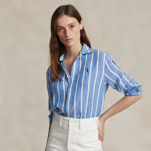Relaxed Fit Striped Linen Shirt - Polo Ralph Lauren - Modalova