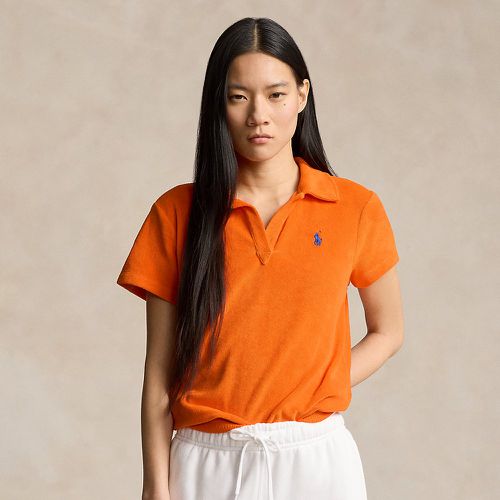 Shrunken Fit Terry Polo Shirt - Polo Ralph Lauren - Modalova