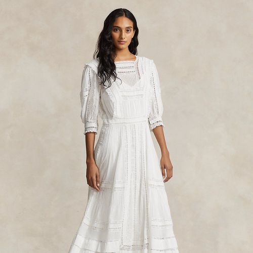 Lace-Trim Cotton Voile Dress - Polo Ralph Lauren - Modalova