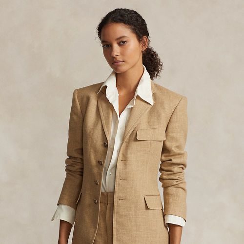 Silk-Linen Tweed Blazer-Jacket - Polo Ralph Lauren - Modalova