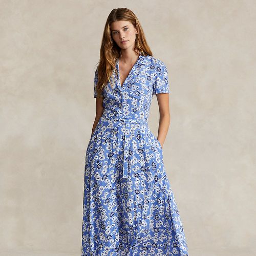 Floral Crepe Short-Sleeve Dress - Polo Ralph Lauren - Modalova