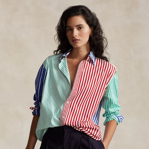 Oversize Striped Cotton Fun Shirt - Polo Ralph Lauren - Modalova