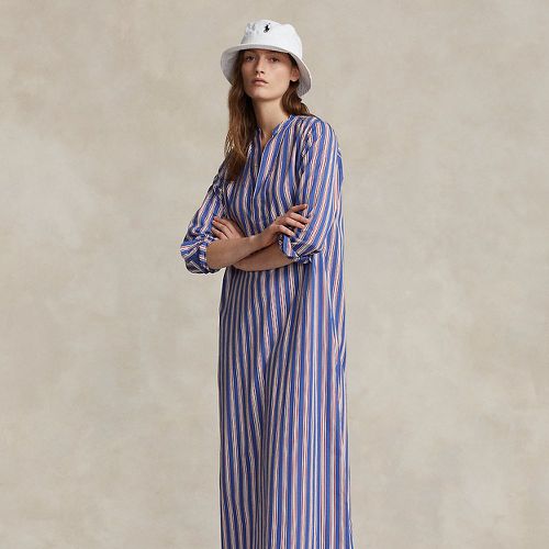 Striped Cotton Long-Sleeve Shirtdress - Polo Ralph Lauren - Modalova