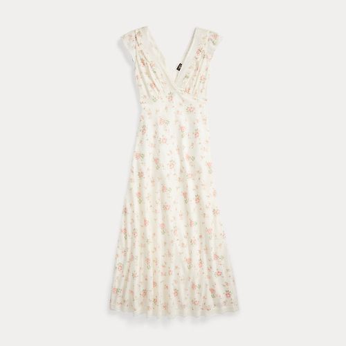 Lace-Trim Floral Cotton Voile Dress - RRL - Modalova
