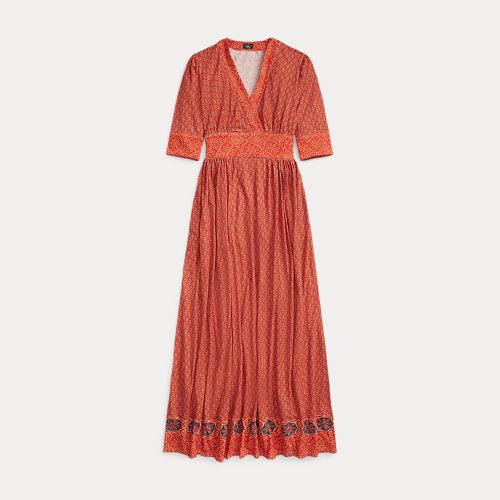 Print Cotton-Linen Jersey Dress - RRL - Modalova