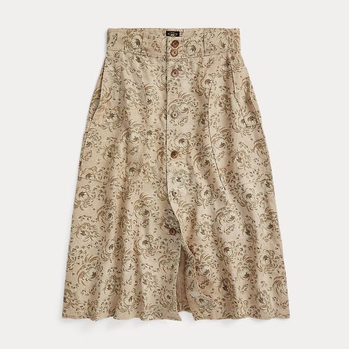 Floral-Print Seeded Linen Skirt - RRL - Modalova