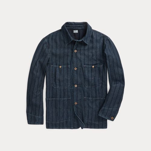 Indigo Striped Twill Shirt Jacket - RRL - Modalova