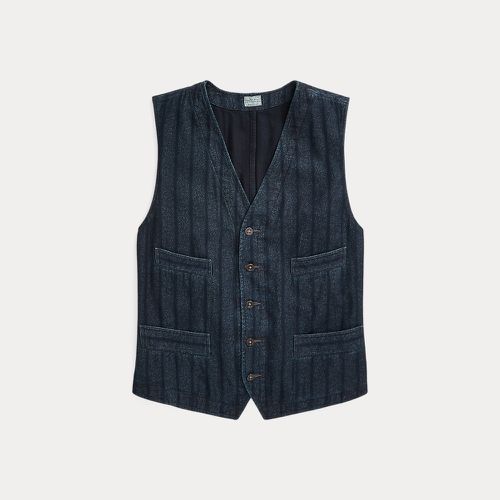 Indigo Striped Twill Vest - RRL - Modalova