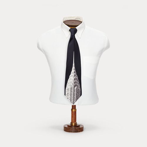 Handmade Silk Graphic Tie - RRL - Modalova