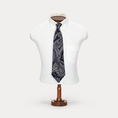 Handmade Paisley Silk Twill Tie - RRL - Modalova