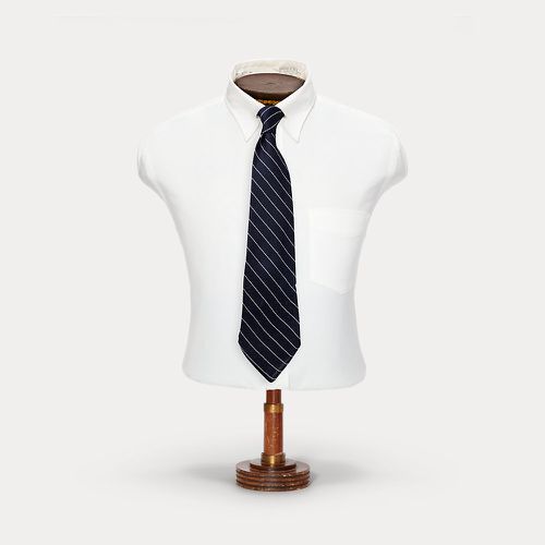Handmade Striped Silk Grenadine Tie - RRL - Modalova