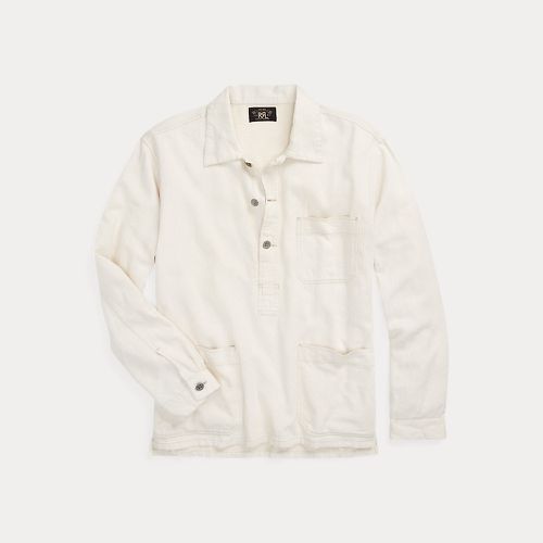 Linen-Cotton Twill Popover Shirt - RRL - Modalova