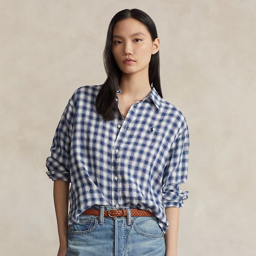 Oversize Striped Linen Shirt - Polo Ralph Lauren - Modalova