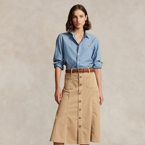 Cotton Twill A-Line Skirt - Polo Ralph Lauren - Modalova