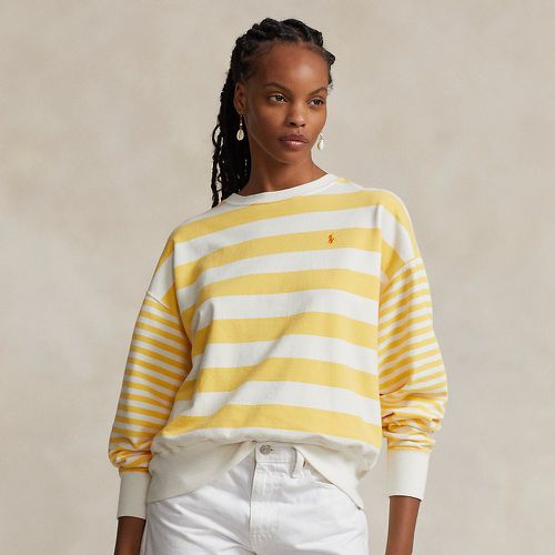 Striped Cotton Terry Sweatshirt - Polo Ralph Lauren - Modalova