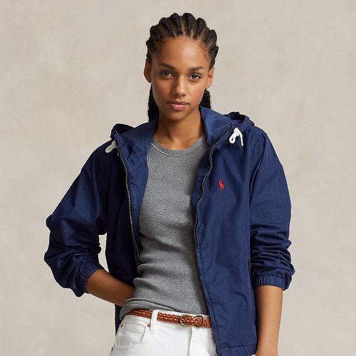 Washed Twill Hooded Jacket - Polo Ralph Lauren - Modalova