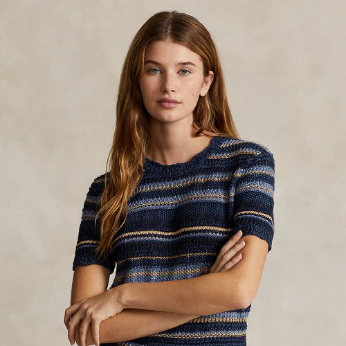 Striped Pointelle-Knit Jumper T-Shirt - Polo Ralph Lauren - Modalova