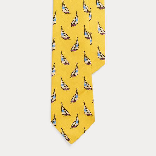 Sailboat-Print Linen Tie - Polo Ralph Lauren - Modalova