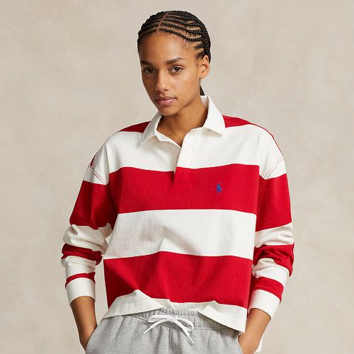 Striped Cropped Jersey Rugby Shirt - Polo Ralph Lauren - Modalova