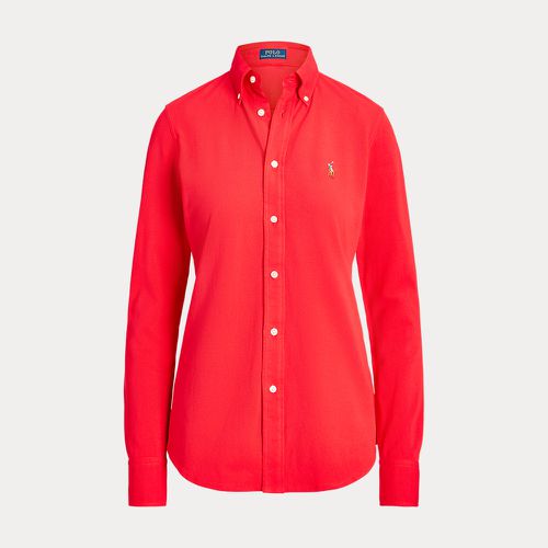 Slim Fit Knit Cotton Oxford Shirt - Polo Ralph Lauren - Modalova