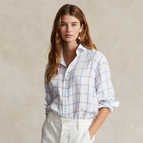 Relaxed Fit Plaid Linen Shirt - Polo Ralph Lauren - Modalova