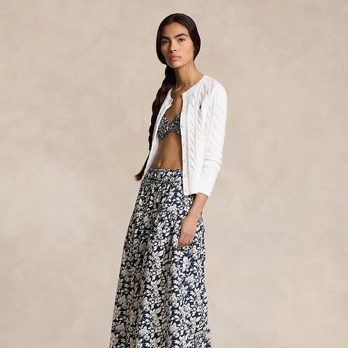 Floral Poplin A-Line Skirt - Polo Ralph Lauren - Modalova