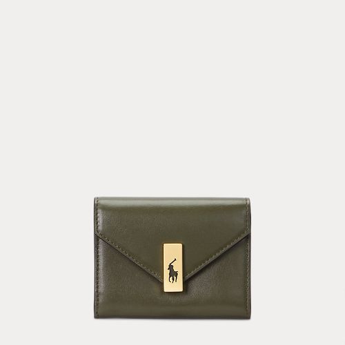 Polo ID Leather Fold-Over Card Case - Polo Ralph Lauren - Modalova