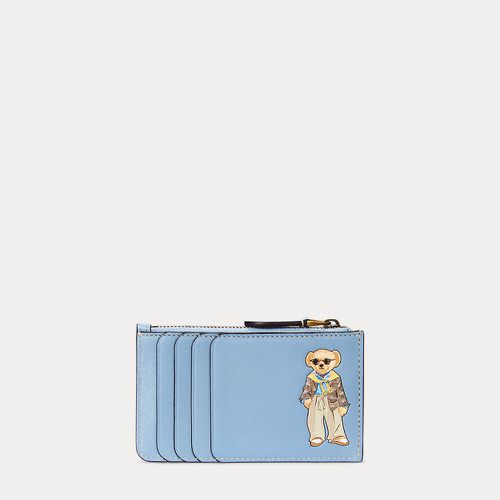 Polo Bear Leather Zip Card Case - Polo Ralph Lauren - Modalova