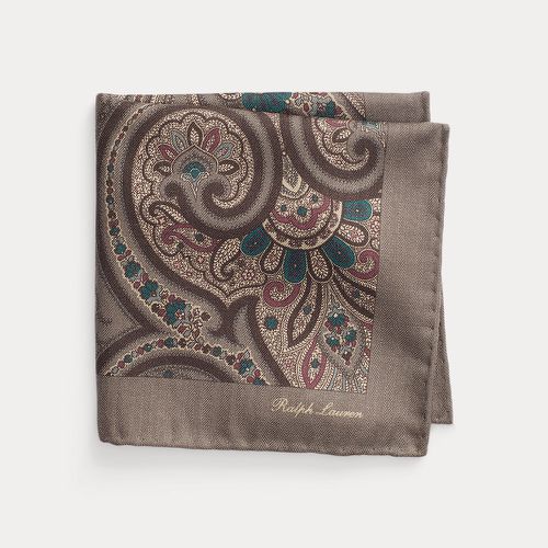 Paisley Cashmere-Silk Pocket Square - Purple Label - Modalova