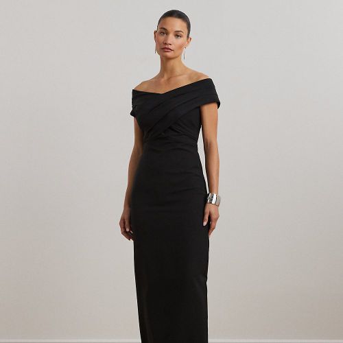 Crepe Off-the-Shoulder Gown - Lauren - Modalova