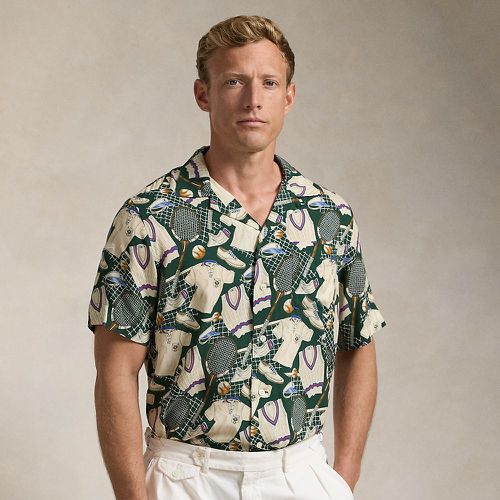 Wimbledon Classic Fit Print Camp Shirt - Polo Ralph Lauren - Modalova