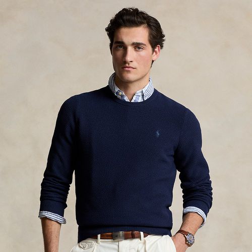 Textured Cotton Crewneck Jumper - Polo Ralph Lauren - Modalova