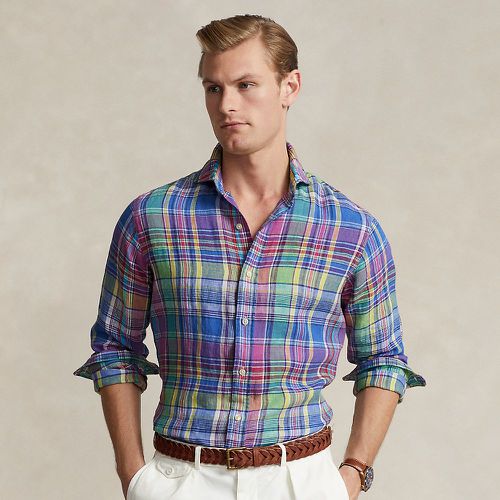 Custom Fit Plaid Linen Shirt - Polo Ralph Lauren - Modalova