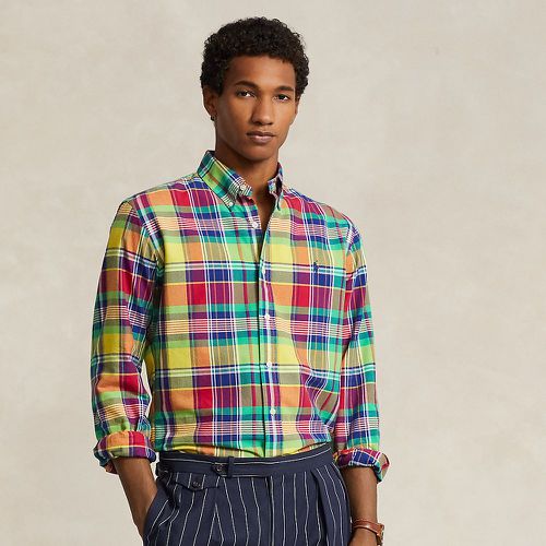 Slim Fit Plaid Oxford Shirt - Polo Ralph Lauren - Modalova