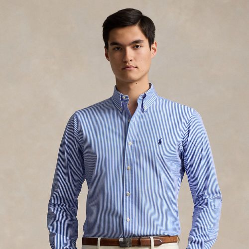 Custom Fit Striped Stretch Poplin Shirt - Polo Ralph Lauren - Modalova