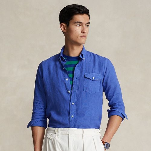 Classic Fit Garment-Dyed Linen Shirt - Polo Ralph Lauren - Modalova