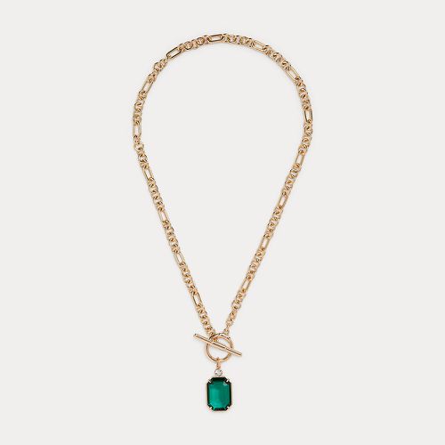 Stone & Crystal Pendant Necklace - Lauren - Modalova