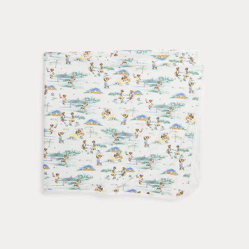 Polo Bear Cotton Interlock Blanket - Ralph Lauren - Modalova