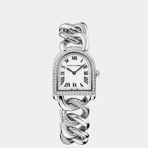 Petite-Link Steel Diamond Stirrup Watch - Ralph Lauren - Modalova