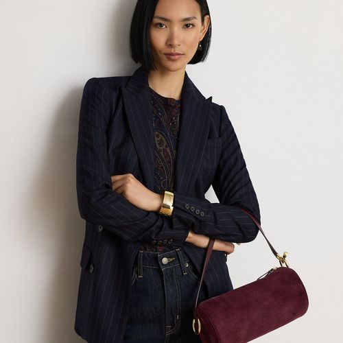 Sheep-Suede Medium Blaike Barrel Bag - Lauren - Modalova