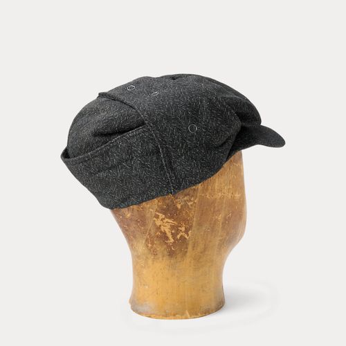 Wool-Cotton Herringbone Earflap Cap - RRL - Modalova