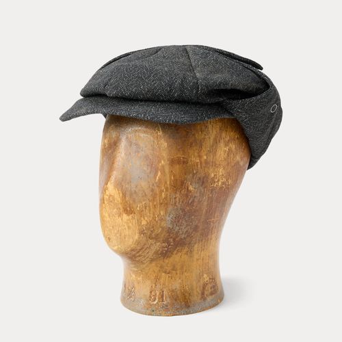 Wool-Cotton Herringbone Earflap Cap - RRL - Modalova
