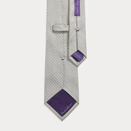 Diamond-Patterned Silk Tie - Purple Label - Modalova