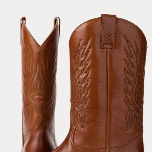 Leather Western Boot - Purple Label - Modalova
