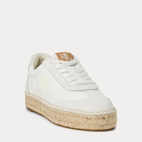 Luize Canvas & Suede Espadrille Trainer - Lauren - Modalova