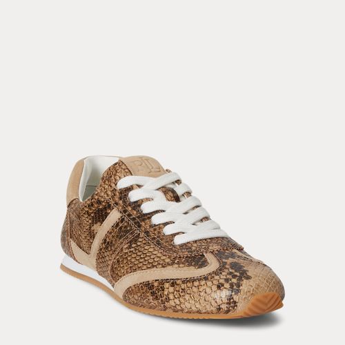 Dani Python-Embossed Low-Profile Trainer - Lauren - Modalova