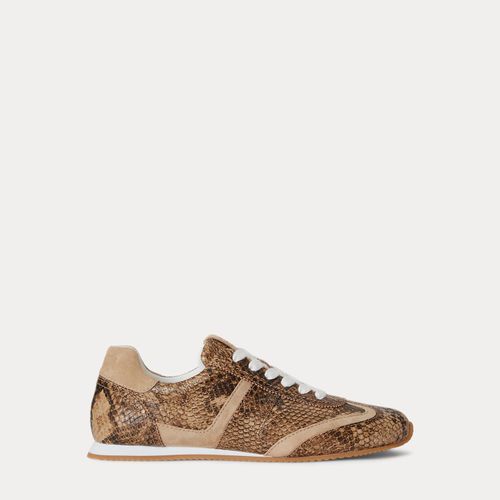 Dani Python-Embossed Low-Profile Trainer - Lauren - Modalova